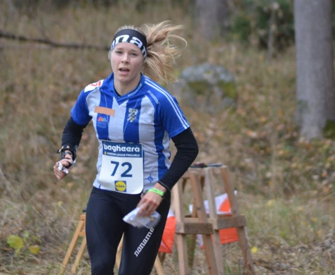 Sara Hagström spurtar mot seger