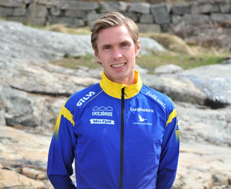 Martin Regborn dagen innan världscuppremiären i Norge.