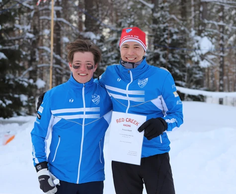 IFK Mora OK-duon Jonatan Ståhl och Andrei Lamov blev trea och etta på den internationella premiären i Finland på fredagen.