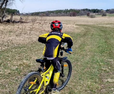 Starten har gått på mountainbikeorientering i Hågadalen
