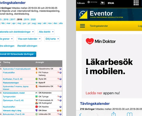 Eventor mobilanpassas – efterlängtad modernisering