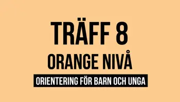 Fyrkantspuff Orange T8