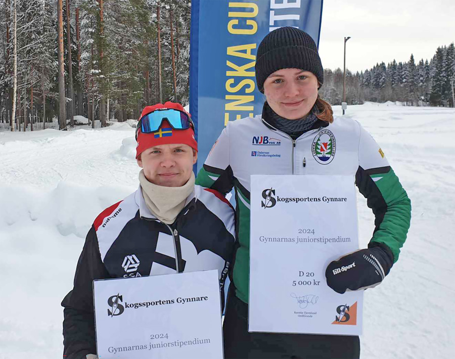 Totalvinnare i Svenska cupen i H20 och D20: Mattias Larsson och Alicia Bergkvist. Bild: Linus Rapp.