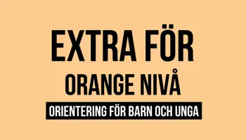 Fyrkantspuff Orange Extra
