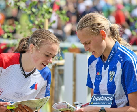 Freja Hjerne och Signe Hördegårdh ligger etta och tvåa i D20-klassen på Swedish League.