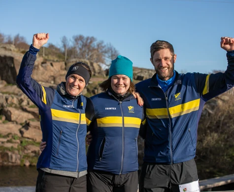 Vinnarlaget IKHP med Hanna Palm, Viktoria Tingström och Christian Tingström.