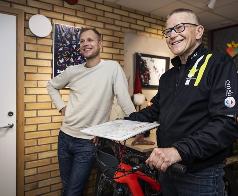 Marcus Wadell är tävlingsledare och Anders Thomasson är banläggare när Ulricehamns OK arrangerar SM i mountainbikeorientering 10-12 maj.