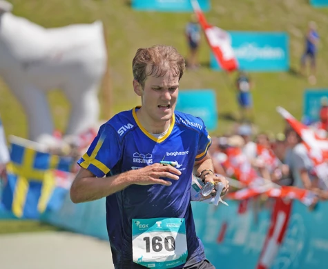 Bildtext toppbild: Albin Ridefelt är regerande Europamästare på medeldistans. Bilden från VM i Schweiz i fjol där Albin blev fyra.