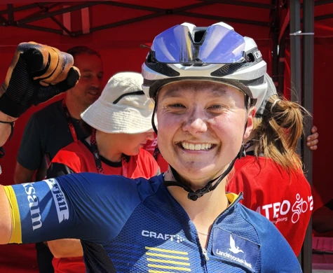 Gabriella Gustafsson vann brons på dagens masstart på VM i moutainbikeorientering i Polen.