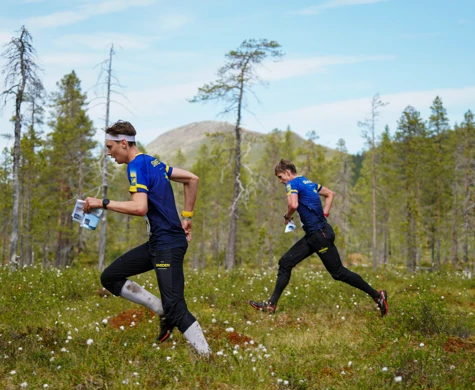 Viktor Svensk och Martin Regborn på Världscupen i Idre FJäll.