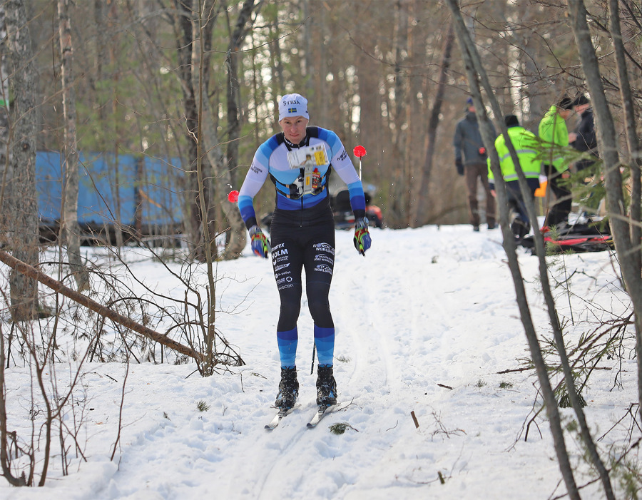 Gustav Nordström på väg mot SM-guld på långdistans. Bild: Johan Trygg.