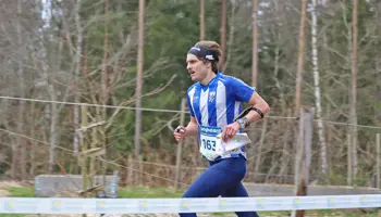 Max Peter Bejmer spurtar mot mål under Swedish League i Skåne.