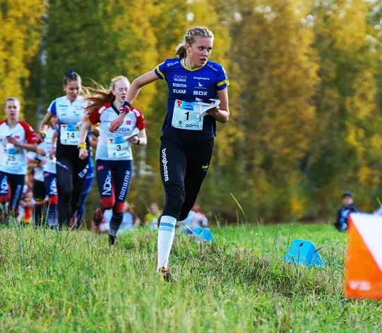 Hanna Lundberg under världscupavslutningen 2024 i Finland