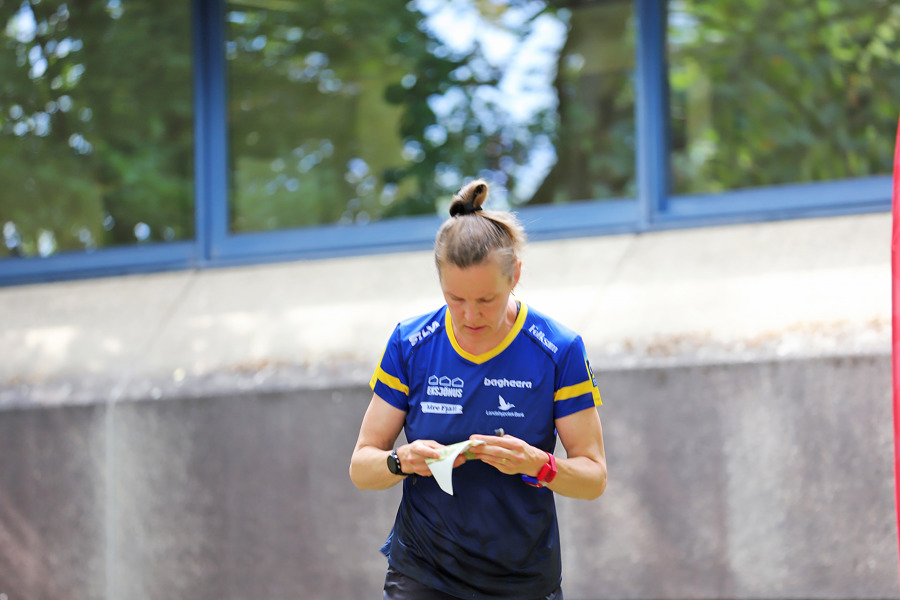 Helena Bergman under tisdagens Model Event vid Sprint-EM i Belgien. Bild: Johan Trygg.