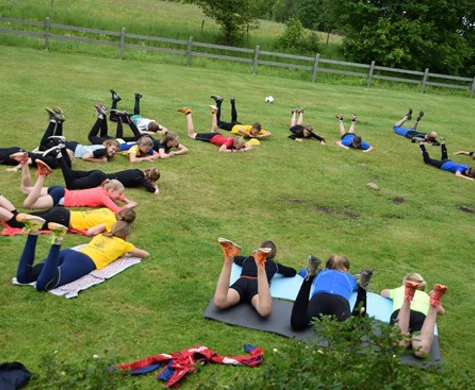 Fotografering, stuvade makaroner och träning.