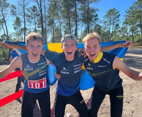 Guldjubel från Noel Braun, Edvin Nilsson och Jesper Johansson.