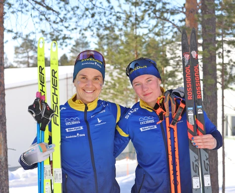 Magdalena Olsson och Ella Turesson med guld och silver efter sekundstrid på EM-sprinten.