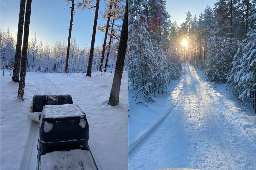 Bilder från tävlingsterrängen i Våmhus. Bild: IFK Mora OK