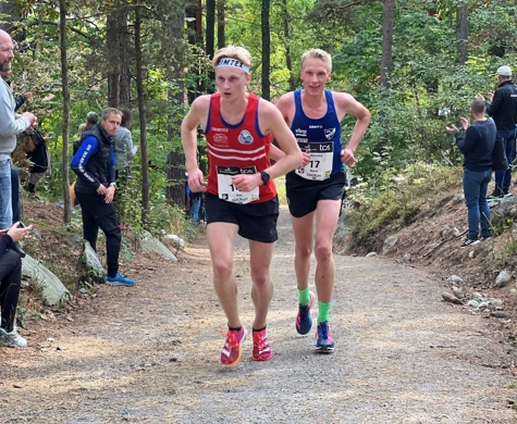 Axel Granqvist på väg mot elfte plats på Lidingöloppet