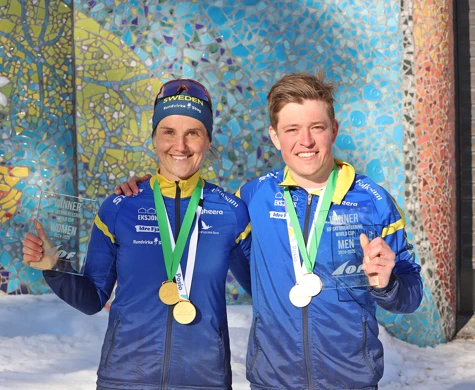 Magdalena Olsson och Jonatan Ståhl avslutade skidorienteringssäsongen på bästa sätt. EM-guld på långdistans och totalseger i världscupen för bägge två.