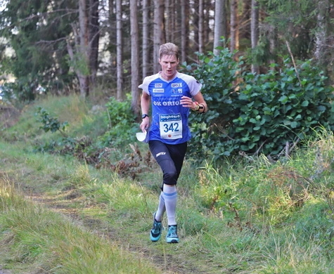 Anton Johansson vid SM medeldistans 2024 där han slutade på sjunde plats.